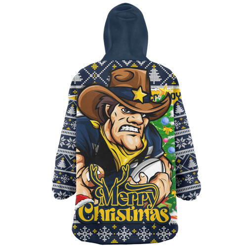 North Queensland Cowboys Snug Hoodie Merry Christmas Game Day Knit Style Team Edition