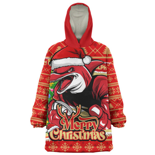 Redcliffe Dolphins Snug Hoodie Merry Christmas Game Day Knit Style Team Edition