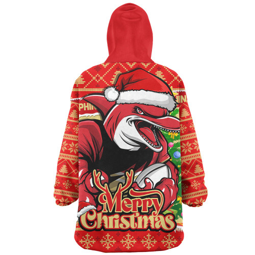 Redcliffe Dolphins Snug Hoodie Merry Christmas Game Day Knit Style Team Edition