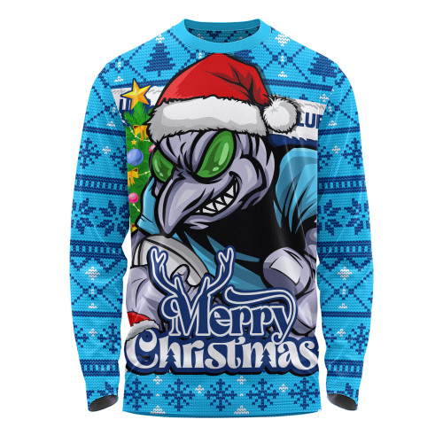 New South Wales Blues Long Sleeve T-shirt Merry Christmas Game Day Knit Style Team Edition