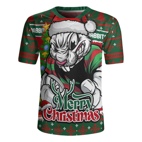 South Sydney Rabbitohs Rugby Jersey Merry Christmas Game Day Knit Style Team Edition