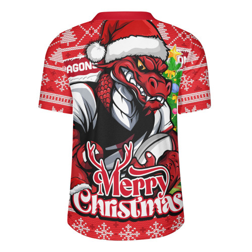 St. George Illawarra Dragons Rugby Jersey Merry Christmas Game Day Knit Style Team Edition