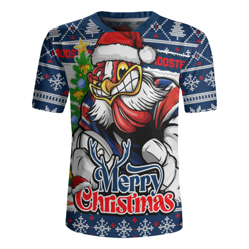 Sydney Roosters Rugby Jersey Merry Christmas Game Day Knit Style Team Edition