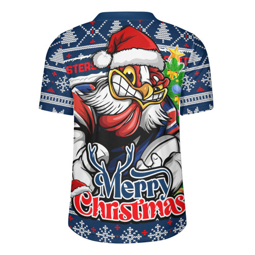 Sydney Roosters Rugby Jersey Merry Christmas Game Day Knit Style Team Edition