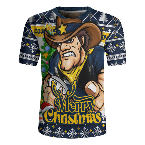 North Queensland Cowboys Rugby Jersey Merry Christmas Game Day Knit Style Team Edition