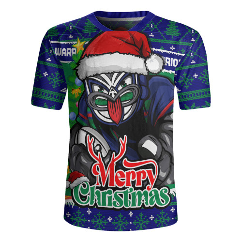 New Zealand Warriors Rugby Jersey Merry Christmas Game Day Knit Style Team Edition