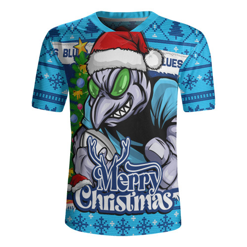 New South Wales Blues Rugby Jersey Merry Christmas Game Day Knit Style Team Edition