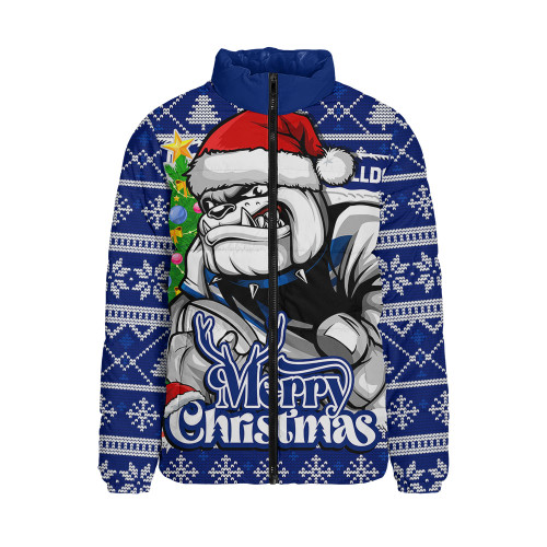 Canterbury-Bankstown Bulldogs Padded Jacket Merry Christmas Game Day Knit Style Team Edition Canterbury-Bankstown Bulldogs Padded Jacket Merry Christmas Game Day Knit Style Team Edition