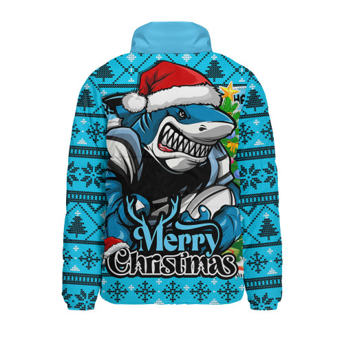 Cronulla-Sutherland Sharks Padded Jacket Merry Christmas Game Day Knit Style Team Edition