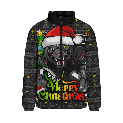 Penrith Panthers Padded Jacket Merry Christmas Game Day Knit Style Team Edition