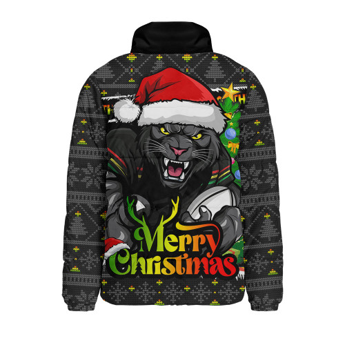 Penrith Panthers Padded Jacket Merry Christmas Game Day Knit Style Team Edition
