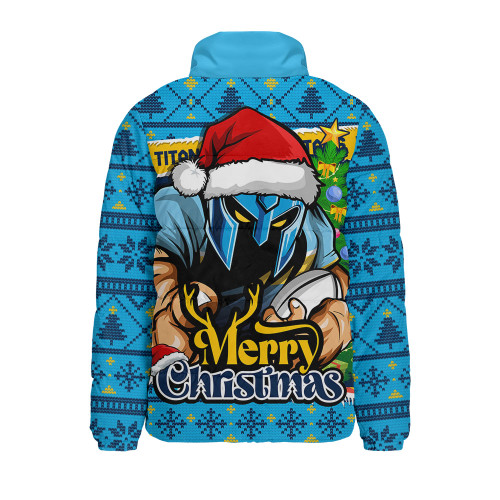 Gold Coast Titans Padded Jacket Merry Christmas Game Day Knit Style Team Edition
