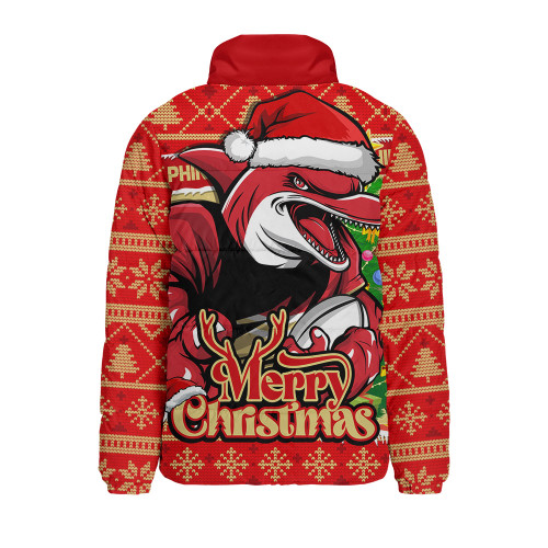 Redcliffe Dolphins Padded Jacket Merry Christmas Game Day Knit Style Team Edition