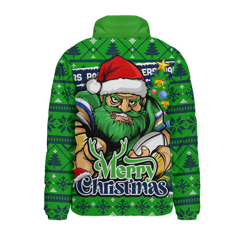 Canberra Raiders Padded Jacket Merry Christmas Game Day Knit Style Team Edition
