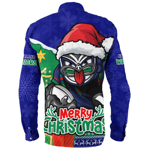 New Zealand Warriors Long Sleeve Shirt Santa Scoring Touchdown On Christmas Game Day New Zealand Warriors Long Sleeve Shirt Santa Scoring Touchdown On Christmas Game Day
