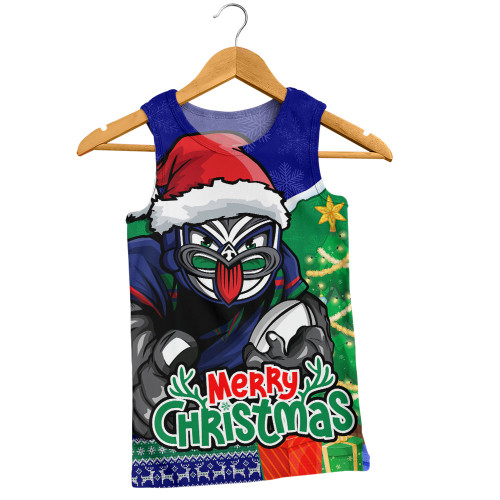 New Zealand Warriors Men Singlet Santa Scoring Touchdown On Christmas Game Day New Zealand Warriors Men Singlet Santa Scoring Touchdown On Christmas Game Day