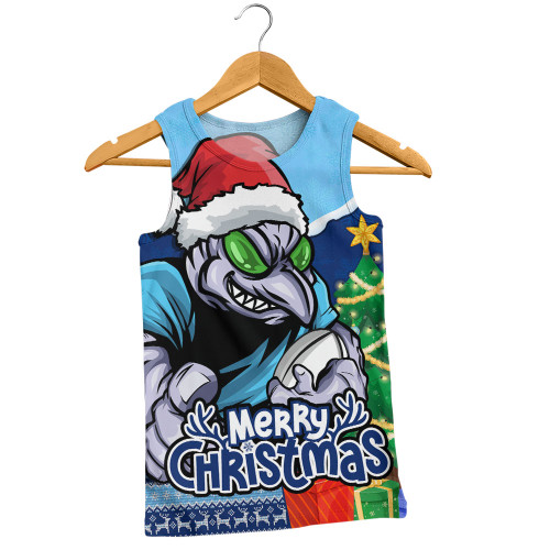 New South Wales Blues Men Singlet Santa Scoring Touchdown On Christmas Game Day New South Wales Blues Men Singlet Santa Scoring Touchdown On Christmas Game Day