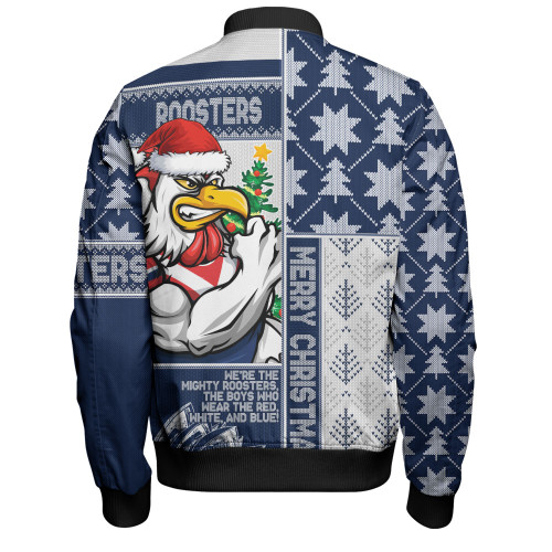 Sydney Roosters Bomber Jacket Christmas Magic Knit Style Winter Glow Sydney Roosters Bomber Jacket Christmas Magic Knit Style Winter Glow