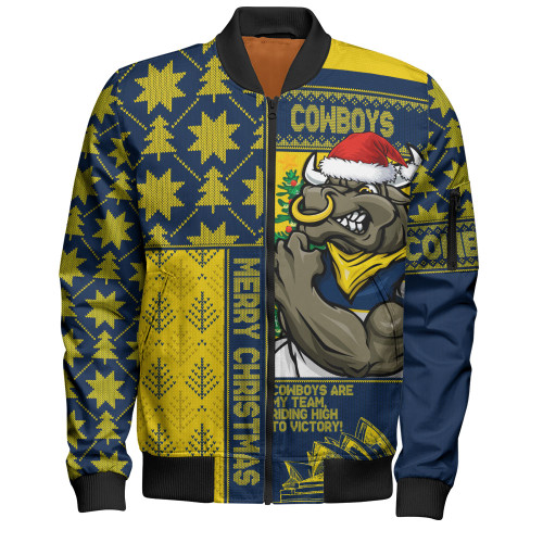 North Queensland Cowboys Bomber Jacket Christmas Magic Knit Style Winter Glow North Queensland Cowboys Bomber Jacket Christmas Magic Knit Style Winter Glow
