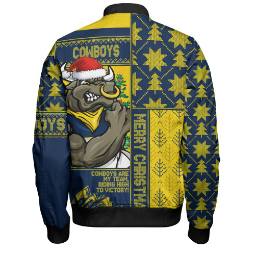 North Queensland Cowboys Bomber Jacket Christmas Magic Knit Style Winter Glow North Queensland Cowboys Bomber Jacket Christmas Magic Knit Style Winter Glow