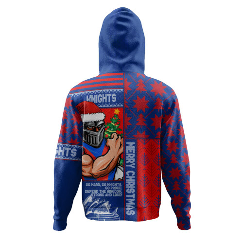 Newcastle Knights Hoodie Christmas Magic Knit Style Winter Glow Newcastle Knights Hoodie Christmas Magic Knit Style Winter Glow
