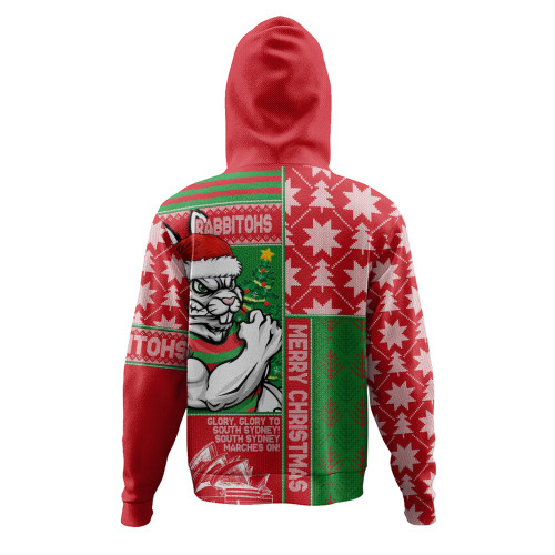 South Sydney Rabbitohs Hoodie Christmas Magic Knit Style Winter Glow