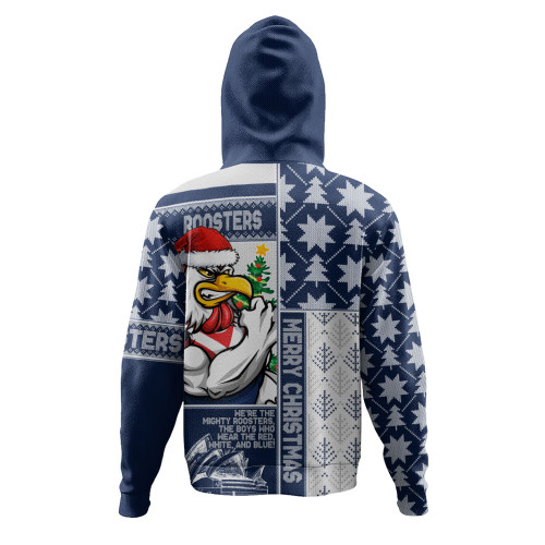 Sydney Roosters Hoodie Christmas Magic Knit Style Winter Glow