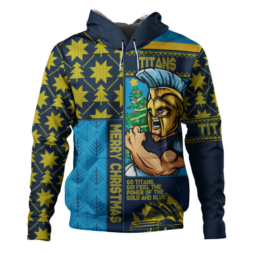 Gold Coast Titans Hoodie Christmas Magic Knit Style Winter Glow Gold Coast Titans Hoodie Christmas Magic Knit Style Winter Glow