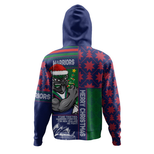 New Zealand Warriors Hoodie Christmas Magic Knit Style Winter Glow New Zealand Warriors Hoodie Christmas Magic Knit Style Winter Glow