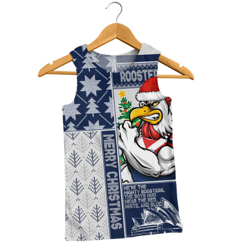 Sydney Roosters Men Singlet Christmas Magic Knit Style Winter Glow