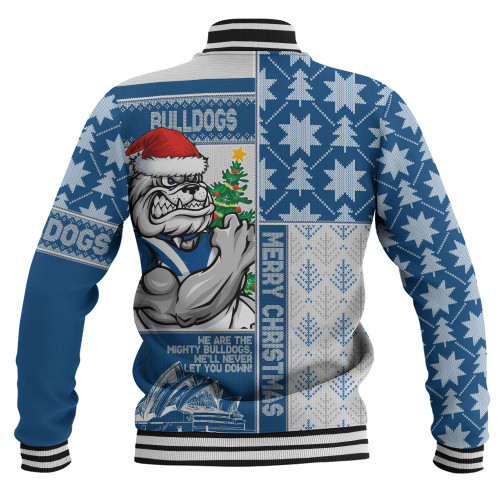 Canterbury-Bankstown Bulldogs Baseball Jacket Christmas Magic Knit Style Winter Glow