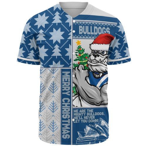 Canterbury-Bankstown Bulldogs Baseball Shirt Christmas Magic Knit Style Winter Glow
