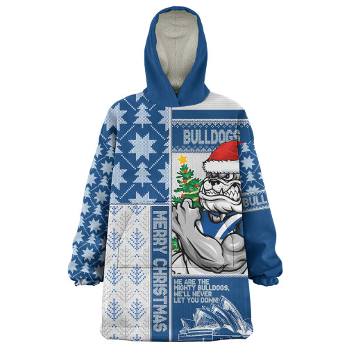 Canterbury-Bankstown Bulldogs Snug Hoodie Christmas Magic Knit Style Winter Glow Canterbury-Bankstown Bulldogs Snug Hoodie Christmas Magic Knit Style Winter Glow