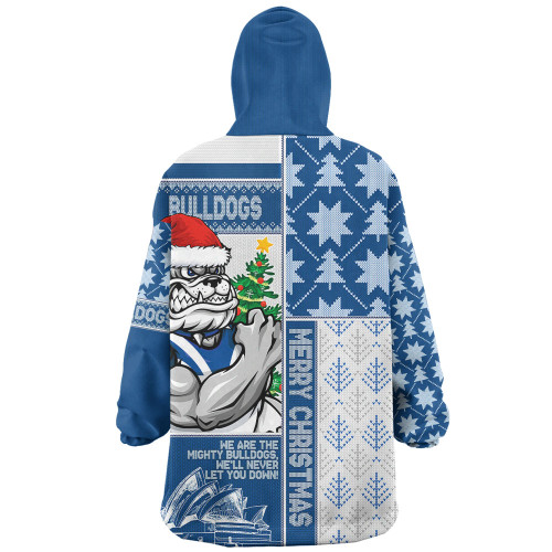 Canterbury-Bankstown Bulldogs Snug Hoodie Christmas Magic Knit Style Winter Glow Canterbury-Bankstown Bulldogs Snug Hoodie Christmas Magic Knit Style Winter Glow