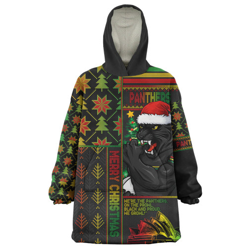 Penrith Panthers Snug Hoodie Christmas Magic Knit Style Winter Glow