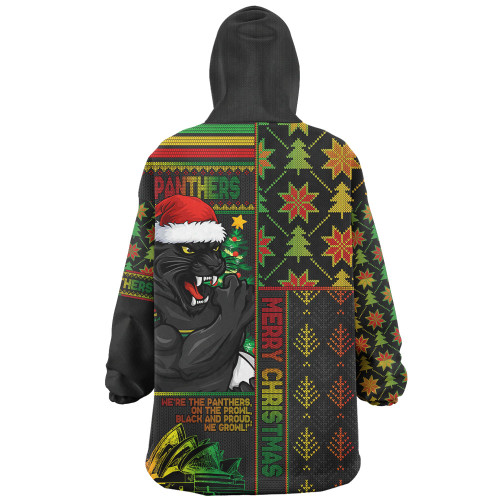 Penrith Panthers Snug Hoodie Christmas Magic Knit Style Winter Glow