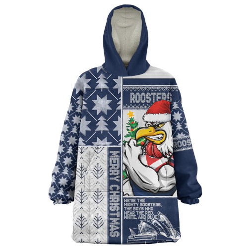Sydney Roosters Snug Hoodie Christmas Magic Knit Style Winter Glow