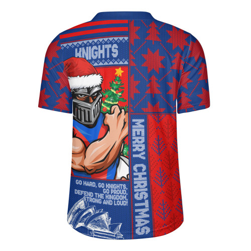 Newcastle Knights Rugby Jersey Christmas Magic Knit Style Winter Glow