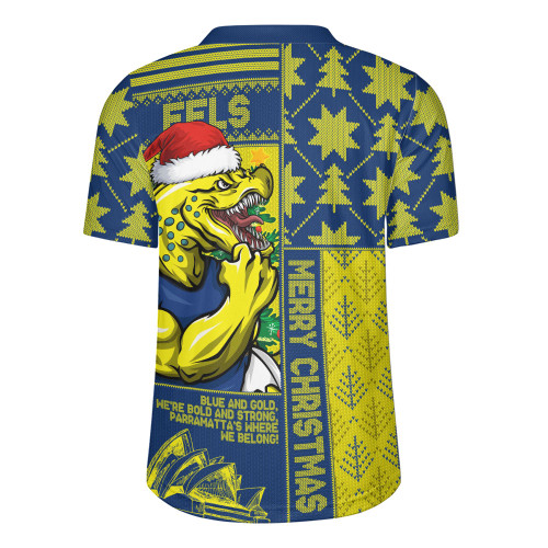 Parramatta Eels Rugby Jersey Christmas Magic Knit Style Winter Glow