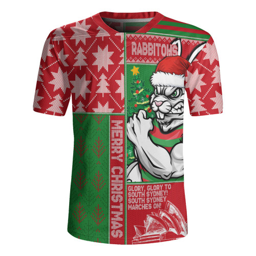 South Sydney Rabbitohs Rugby Jersey Christmas Magic Knit Style Winter Glow South Sydney Rabbitohs Rugby Jersey Christmas Magic Knit Style Winter Glow