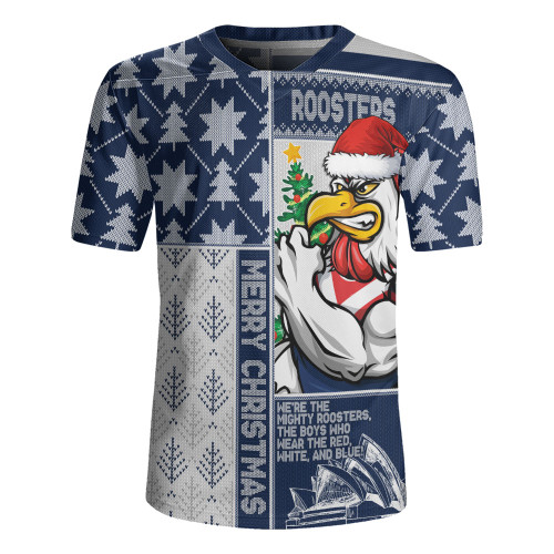 Sydney Roosters Rugby Jersey Christmas Magic Knit Style Winter Glow