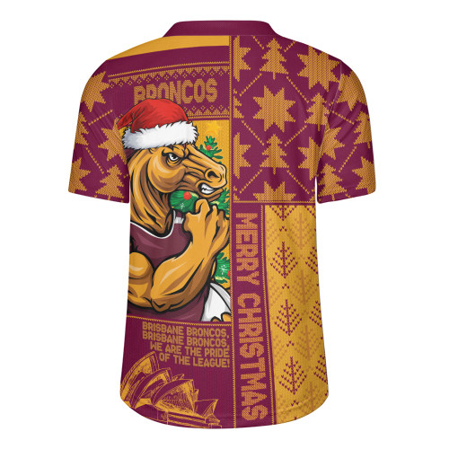 Brisbane Broncos Rugby Jersey Christmas Magic Knit Style Winter Glow