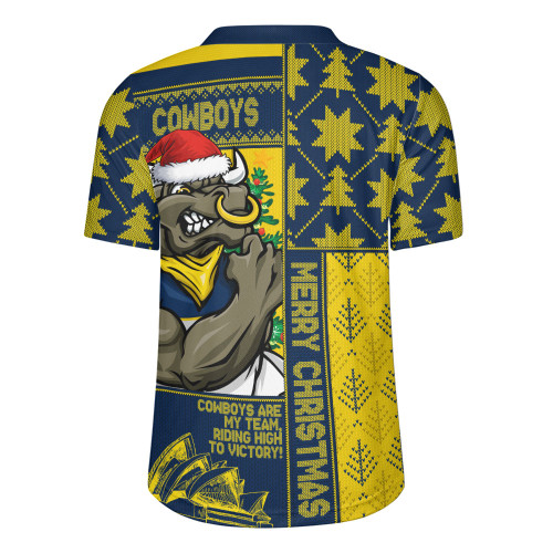 North Queensland Cowboys Rugby Jersey Christmas Magic Knit Style Winter Glow