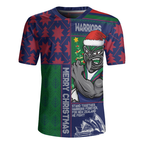 New Zealand Warriors Rugby Jersey Christmas Magic Knit Style Winter Glow
