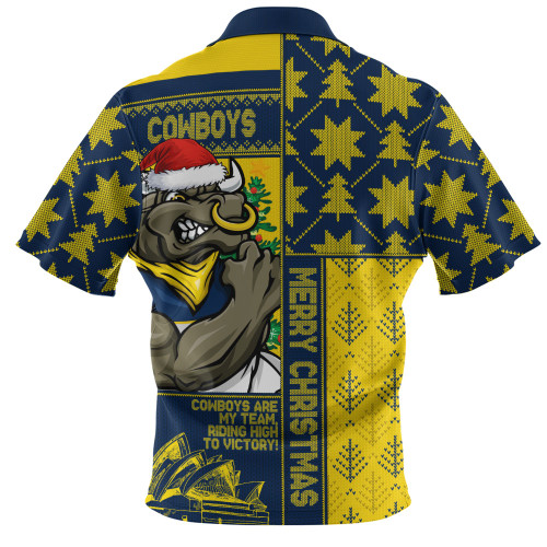 North Queensland Cowboys Zip Polo Shirt Christmas Magic Knit Style Winter Glow North Queensland Cowboys Zip Polo Shirt Christmas Magic Knit Style Winter Glow