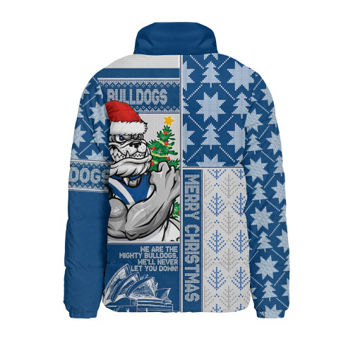 Canterbury-Bankstown Bulldogs Padded Jacket Christmas Magic Knit Style Winter Glow
