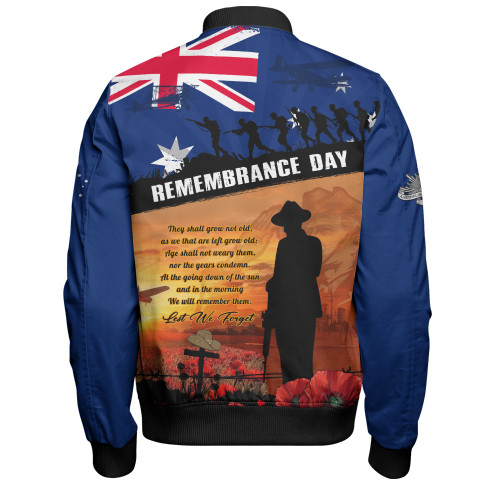 Australia Bomber Jacket Remembrance Day Australia Honour The Fallen Australia Bomber Jacket Remembrance Day Australia Honour The Fallen