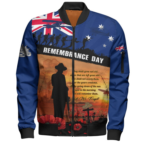 Australia Bomber Jacket Remembrance Day Australia Honour The Fallen Australia Bomber Jacket Remembrance Day Australia Honour The Fallen