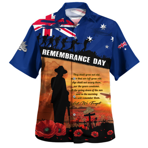 Australia Hawaiian Shirt Remembrance Day Australia Honour The Fallen Australia Hawaiian Shirt Remembrance Day Australia Honour The Fallen