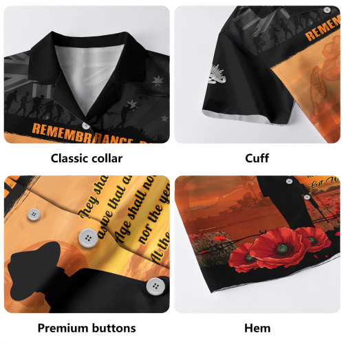 Australia Hawaiian Shirt Remembrance Day Australia Honour The Fallen Australia Hawaiian Shirt Remembrance Day Australia Honour The Fallen